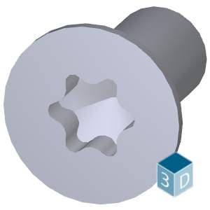 Thread-cutting screw countersunk head - Image 2