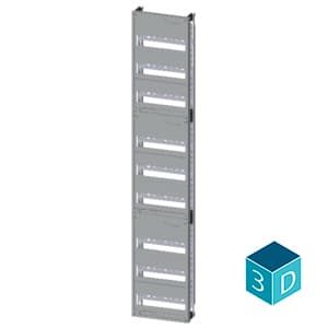 ALPHA 400 DIN quick assembly kit for modular installation devices tier spacing 125 mm with N/PE bar - Image 3