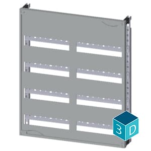 ALPHA 400 DIN quick assembly kit for modular installation devices tier spacing 125 mm with N/PE bar - Image 3