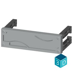 ALPHA 400/630/1250 DIN assembly kit front cover for unequipped panel H = 75 mm - Image 3