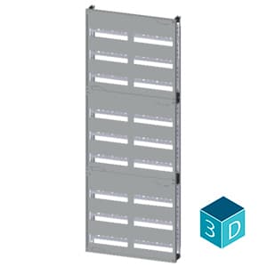 ALPHA 400 DIN quick assembly kit for modular installation devices tier spacing 125 mm with N/PE bar - Image 3