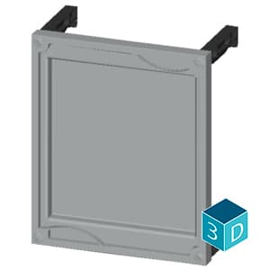 ALPHA 400/630 DIN assembly kit front cover for unequipped panel 40 mm deep-drawn H = 300 mm - Image 3