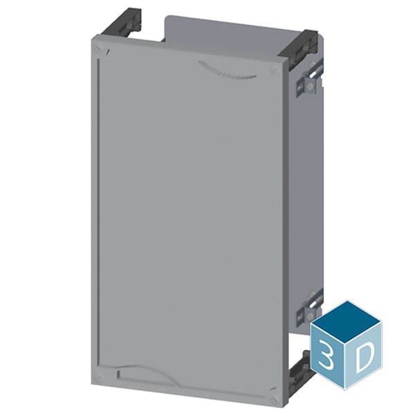 ALPHA 400/630/1250 DIN assembly kit mounting plate section cover closed H = 450 mm - Image 3