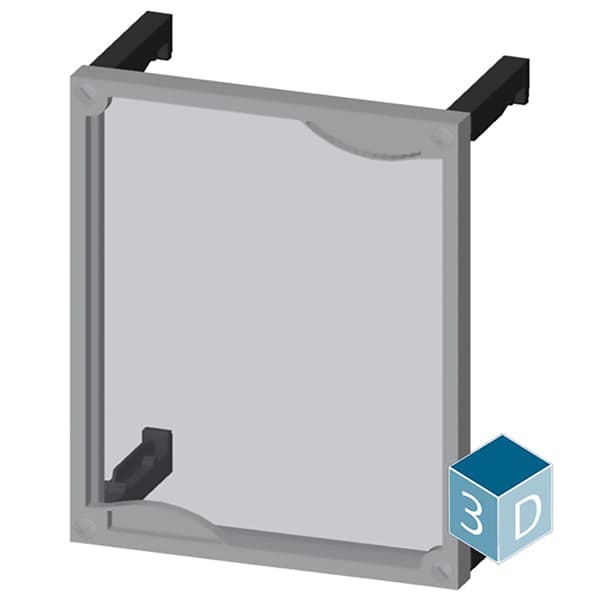 ALPHA 400/630/1250 DIN assembly kit front cover for unequipped panel transparent H = 300 mm - Image 3