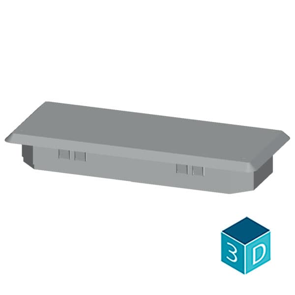 ALPHA 400/630 DIN single-component flange only for flat pack cutout 198 mm x 76 mm - Image 3