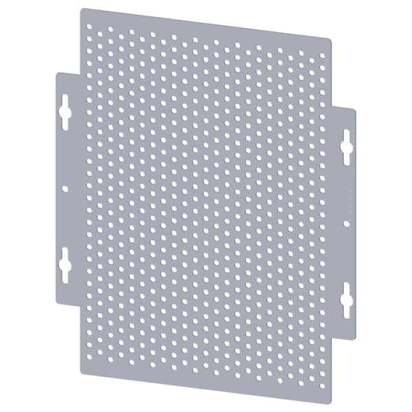 ALPHA 400/630/1250 DIN assembly kit mounting plate perforated with section cover H = 300 mm - Image 3