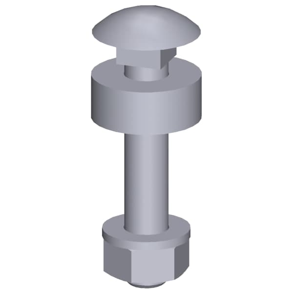 Screw set with roll M10 x 60 - Image 2