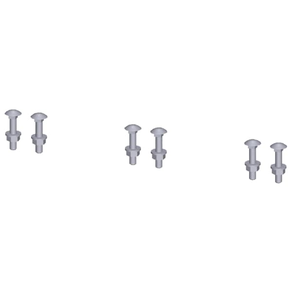 Screw set truss-head screw M10 x 55 with spring washer - Image 2