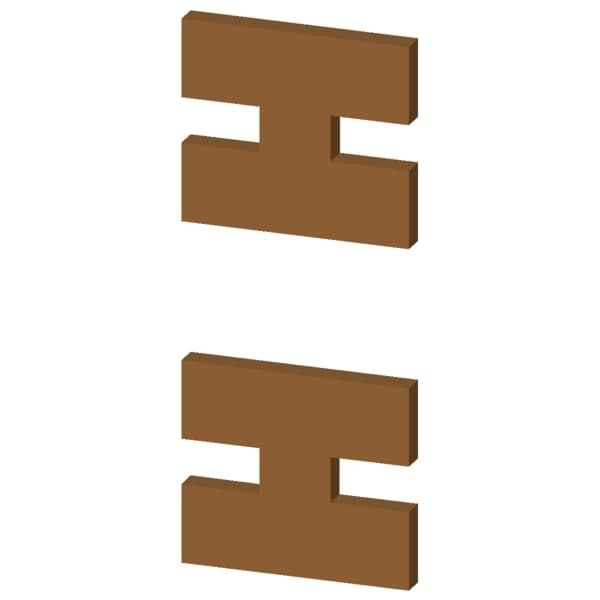 PE connecting lug 40 x 5 mm - Image 2