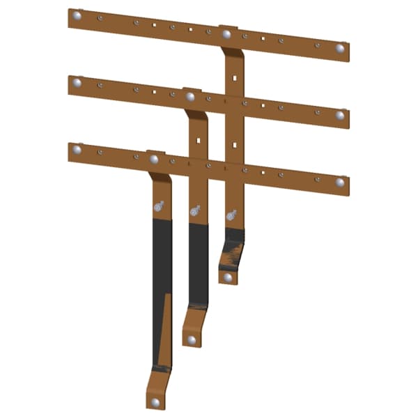 Busbars second device level NH00 50x10 mm W: 850 mm - Image 2