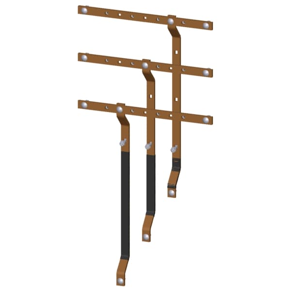 Busbars second device level NH00 30x10 mm W: 600 mm - Image 2