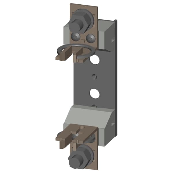 HRC fuse base ceramic Sz.00 1-pole 160A 690V (1000V) flat terminal - Image 3