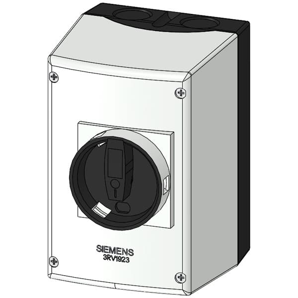 Molded-plastic enclosure for surface mounting Degree of protection IP55 with N and PE terminal Can be locked in O position 72 mm with metric cable gland No UL/CSA approval - Image 3