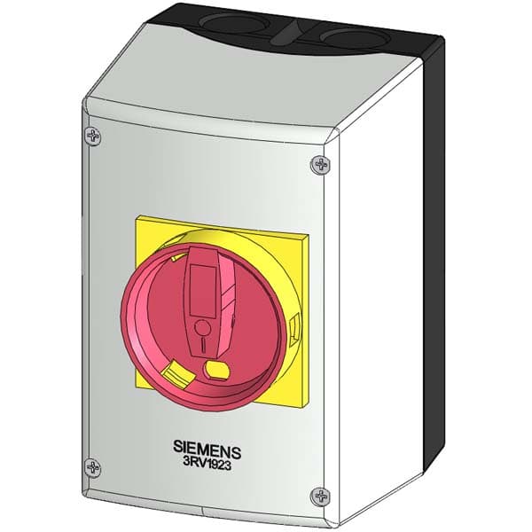 Molded-plastic enclosure for surface mounting with EMERGENCY-STOP rotary operating mechanism 72 mm - Image 3