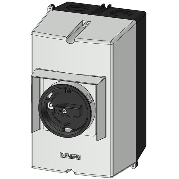 Cast aluminum surface mounting enclosure Degree of protection IP65 72 mm installation width with PE terminal for circuit breaker Size S0 - Image 3