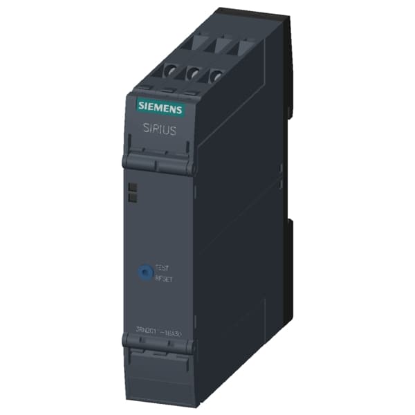 thermistor motor protection relay standard evaluation unit 22.5 mm enclosure screw terminal 2 changeover contacts Us = 24 V AC/DC manual/remote RESET with ATEX approval 2 LEDs (ready/tripped) electrical isolation test/RESET button wire-break monitoring short-circuit monitoring - Image 3
