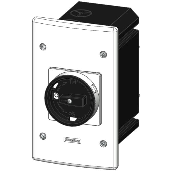 molded-plastic enclosure for flush mounting with rotary operating mechanism - Image 3