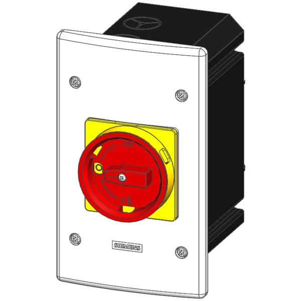Molded-plastic installation enclosure with emergency stop rotary operating mechanism with metric cable gland No UL/CSA approval - Image 3