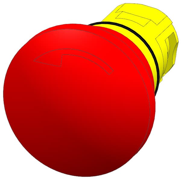 Emergency stop mushroom pushbutton - Image 3