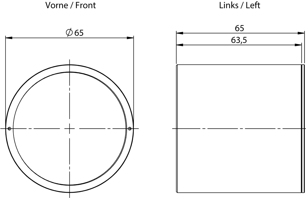MV500 protective barrel red degree of protection IP67 for MV500 devices face plate: red / glass enclosure: metal for lens length without/with built-in ring light 48.5 mm/23.9 mm for lens width without/with built-in ring light 60.4 mm/41.6 mm suitable for lenses (MLFB): 6GF9001-1BL01 - Image 2