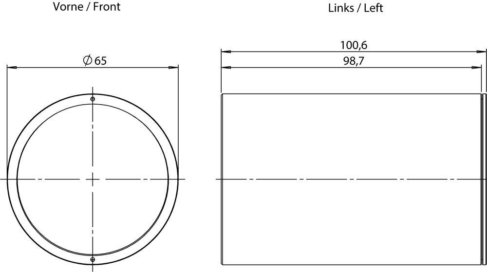 MV500 protective lens barrel glass long Degree of protection IP67 for MV500 devices face plate: glass enclosure: metal For lens length without/with built-in ring light 83.5 mm/59.1 mm For lens width without/with built-in ring light 60.4 mm/41.6 mm Suitable for lenses (MLFB): 6GF9001-1BL01 - Image 2