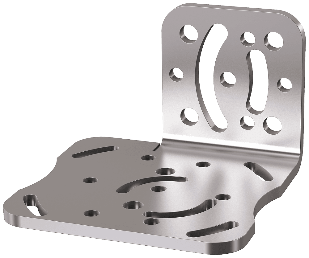 MV440-MV500 mounting plate; Material: stainless steel (4 mm) - Image 2