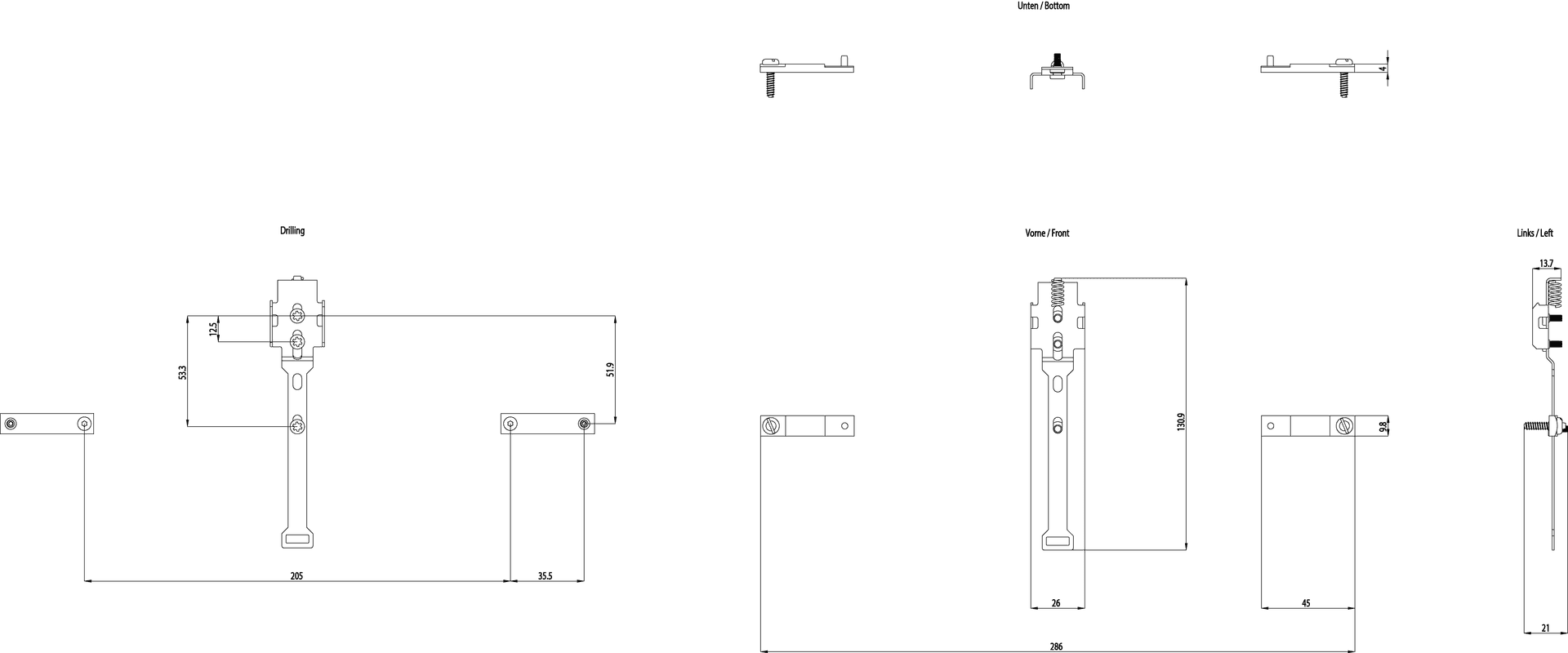 SIMATIC RF600 DIN rail mounting kit for SIMATIC RF650R - Image 2