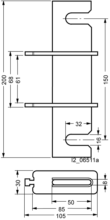 LV HRC disconnecting blade Sz. 4 1000 A - Image 2