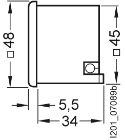 time counter 48x 48 mm 10-80V DC - Image 2