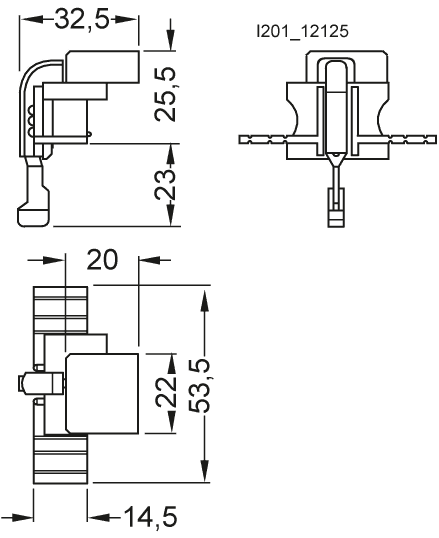 Signal detector for LV HRC fuse links of size 000/00/1 and 2 for mounting on the grip lugs of the fuse link - Image 2