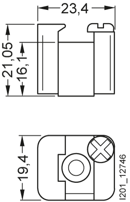 Support br. with ret. screw - Image 2