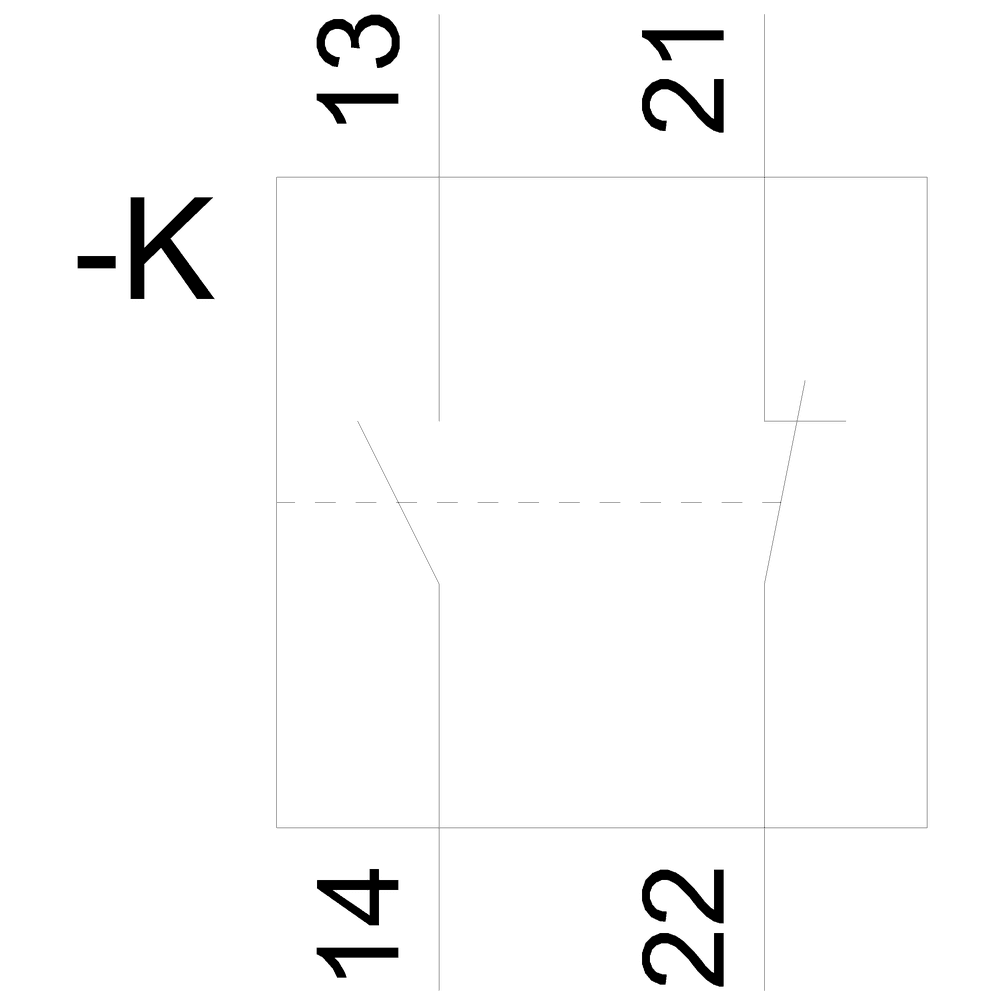 auxiliary switch with test button 1 NO + 1 NC - Image 5