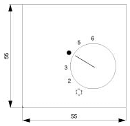 DELTA i-system aluminum-metallic Room temperature controller cover Normally-closed contact/change-over contact - Image 2