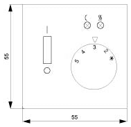 DELTA i-system titanium white Room temperature controller cover Direct floor heating - Image 2