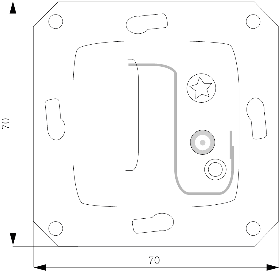 Room temperature controller Device insert change-over contact - Image 2