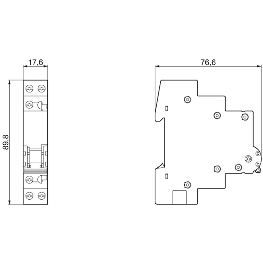 Two-way switch 20 A 1 NO 1 NC - Image 2