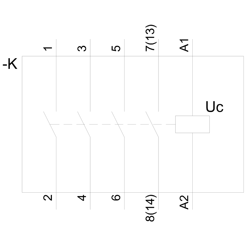 insta contactor with 4 NO contact for 230 V AC - Image 4