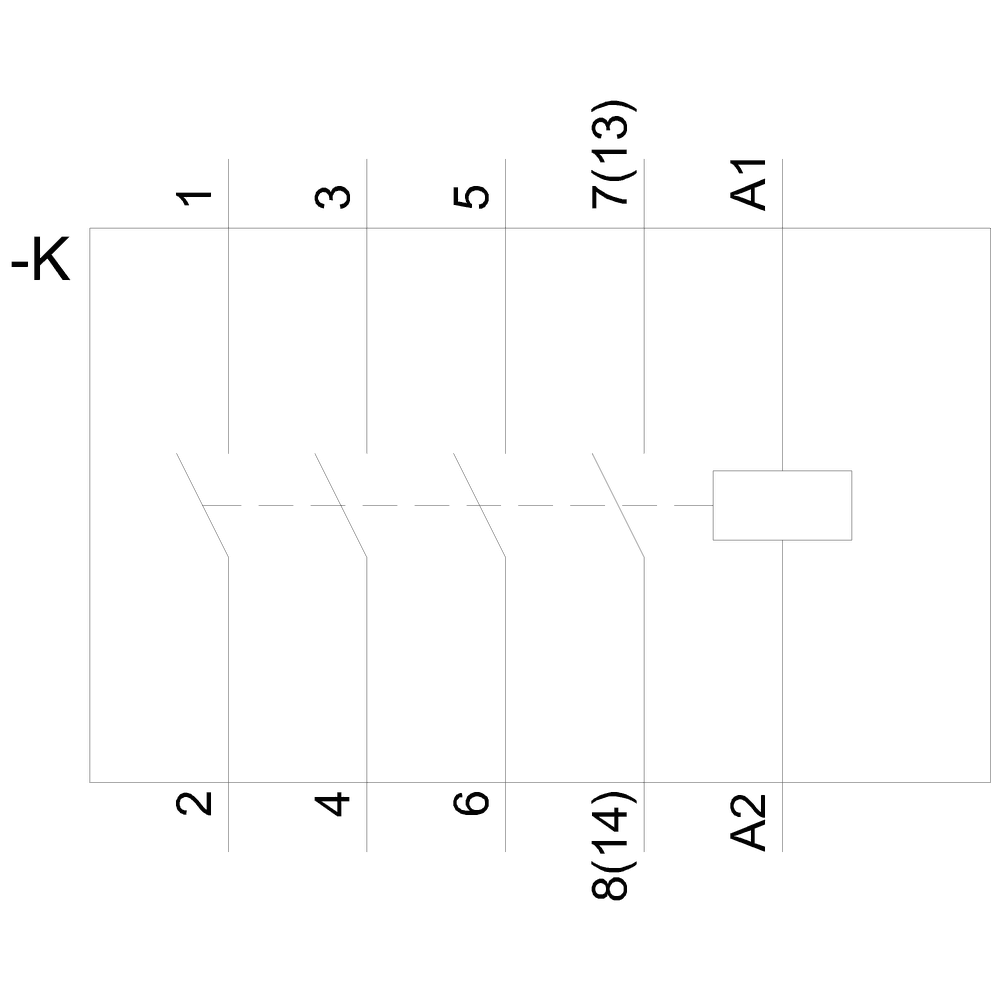 insta contactor 0/1-automatic with 4 NO contact for 230 V AC - Image 4
