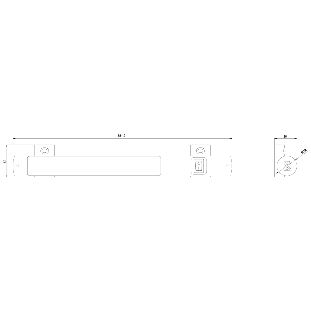 LED light with switch Screw mounting 24-48 V DC - Image 2