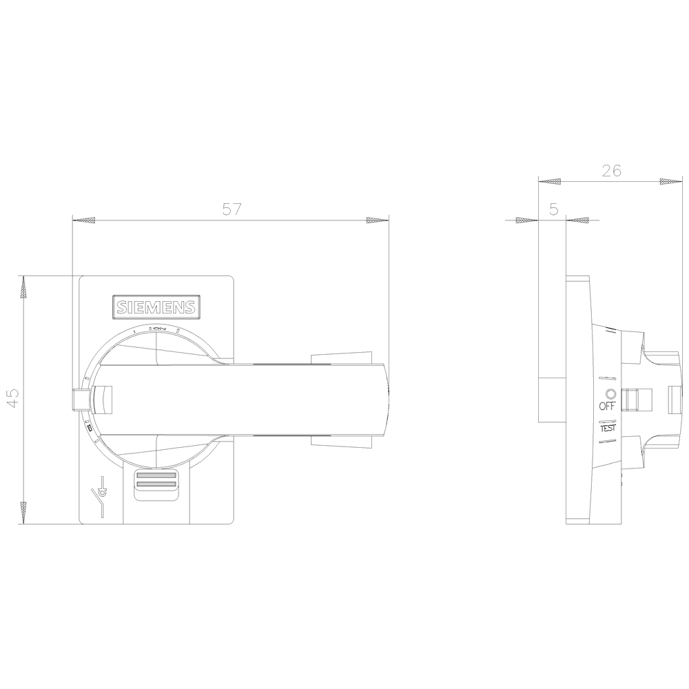 Accessory for 3KD size 1 Direct operating mechanism - Image 2