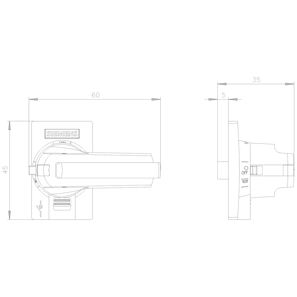 Accessory for 3KD size 1 Direct operating mechanism - Image 2