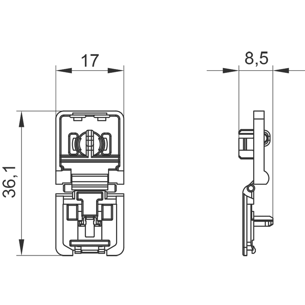 terminal cover 1-pole for miniature circuit breakers - Image 2