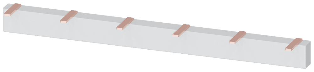 Pin busbar 3PH 10 mm2 by Siemens