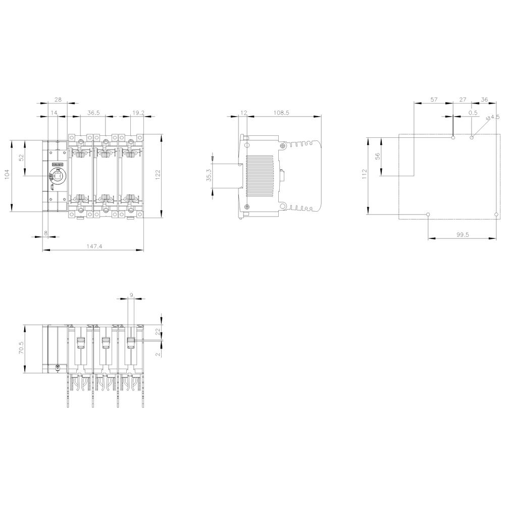 switch disconnector with fuse 3KF SITOR - Image 2