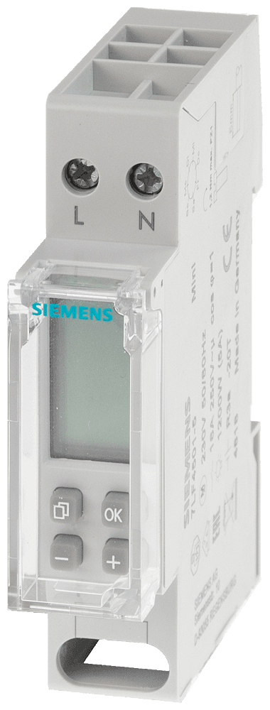 weekly time switch mini digital 230 V AC by Siemens