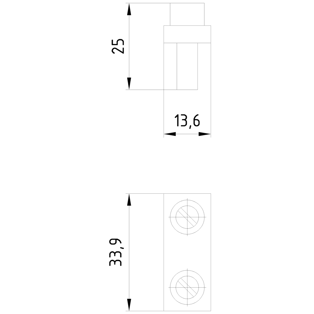 Connection bars for 2 terminals size 70 - Image 2