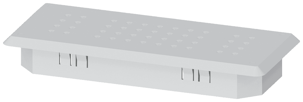 ALPHA 400/630 DIN two-component flange only for flat pack cutout 198 mm x 76 mm by Siemens