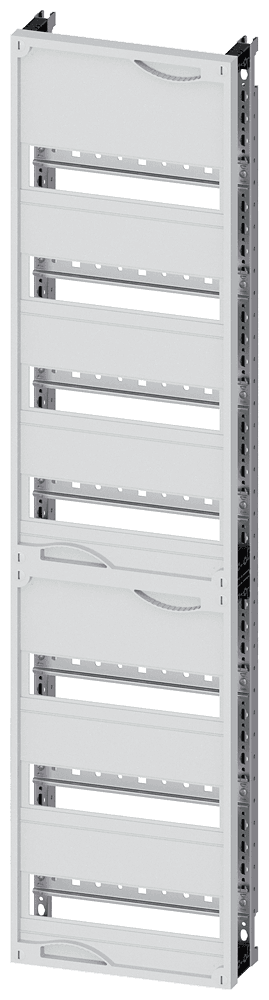 ALPHA 400 DIN quick assembly kit for modular installation devices tier spacing 125 mm 2 units N/PE-plug-in terminal H=1050 by Siemens