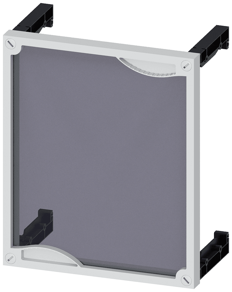 ALPHA 400/630/1250 DIN assembly kit front cover for unequipped panel transparent H = 300 mm by Siemens