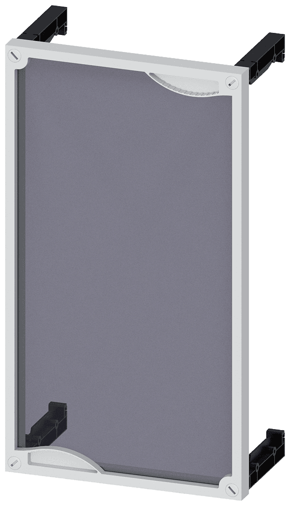ALPHA 400/630/1250 DIN assembly kit front cover for unequipped panel transparent H = 450 mm by Siemens